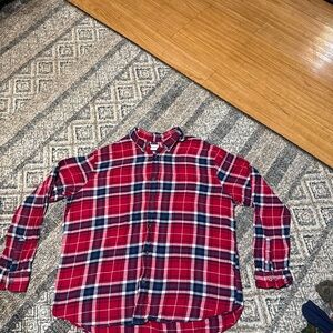 Saddlebred Kids Red and Blue Plaid Button Down Shirt